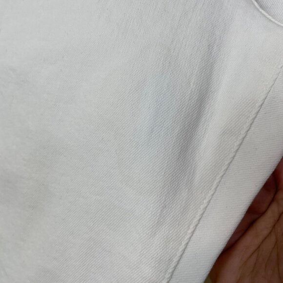 Madewell The '90s‎ Straight Crop Jean Tile White Size 27 High Rise Raw Hem NQ179 - Picture 14 of 15